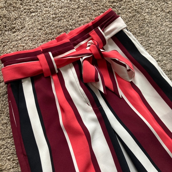 Express High Waisted Sash Tie Ankle Pant - Picture 5 of 7